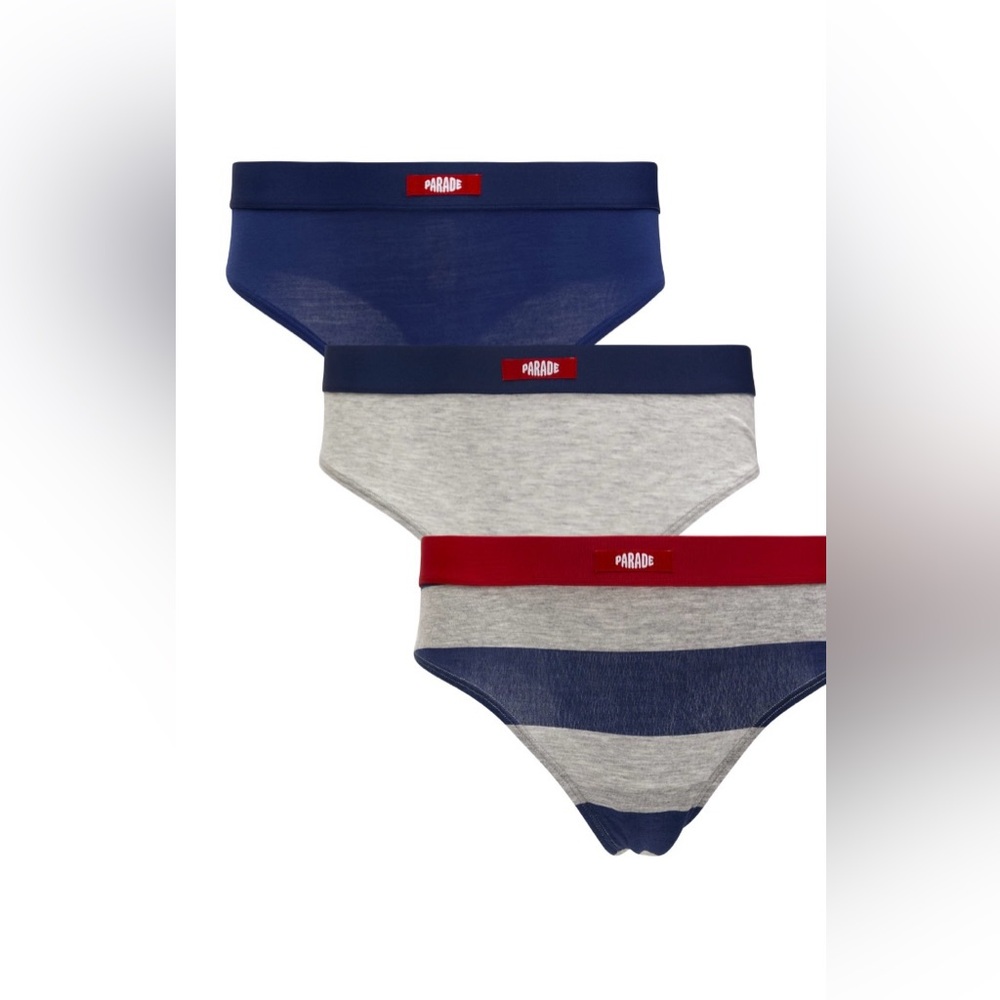 Parade 3 Pack Thong Underwear Modal Blend‎ Size 2XL NWT Stripe Set